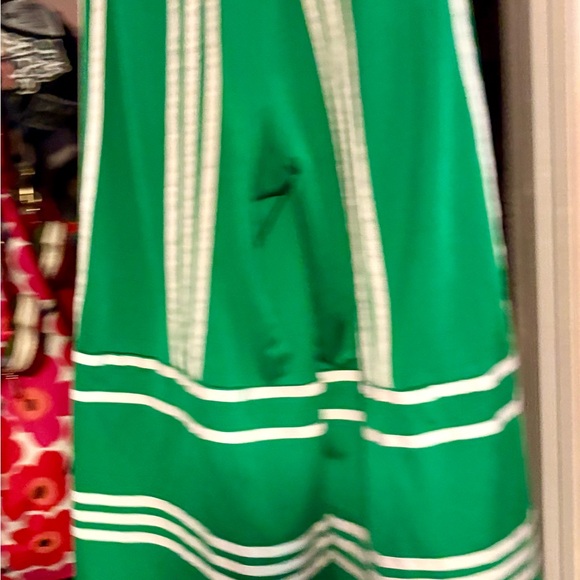 Adidas Ji Won Choi Emerald Green and White wide leg pants Large - Picture 4 of 5